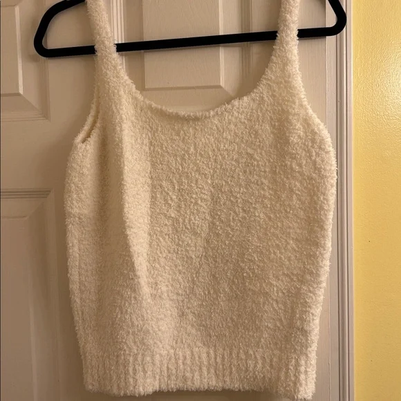 Skims Cozy Fuzzy Teddy Bear Cozy Tank White 2/3X - Picture 3 of 5